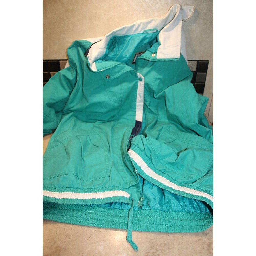 Womens Vintage 1990s CURRENT SEEN Jacket Lined Heavy Winter Coat Size L Green